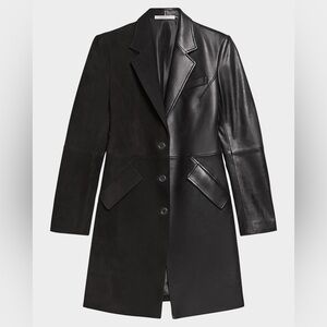 Helmut Lang Sculpted Leather Apex Coat